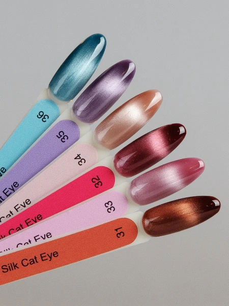 Гель-лак для ногтей кошачий глаз шелковый эффект Sofiprofi Silk Cat Eye, 7 мл